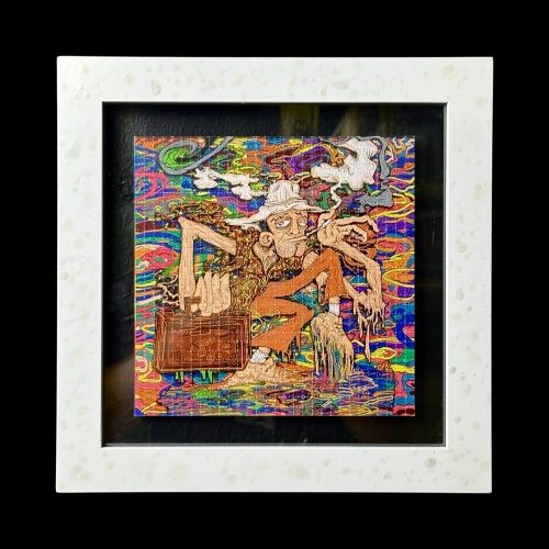 Melt Tech Gonzo 30x30 cm Framed Print By Vincent Gordon 01 | Monkey Paw Mexico