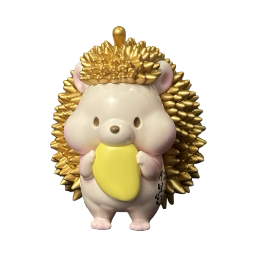 Metallic Yellow Durian Hedgehog 6” Figure Signed by Jinart 1 | Monkey Paw Mexico