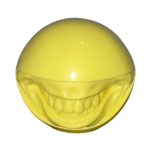 Pac Man Head Yellow Sample 5 Figure By Matryoshka (Signed) 01 | Monkey Paw Mexico