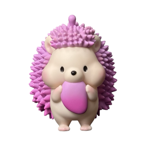 Pink Hedgehog 6” Figure Signed by Jinart 4 | Monkey Paw Mexico
