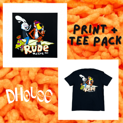 Pack Rude Ride 2024 Print and Tee By 0choz x D House (Mexico Exclusive)