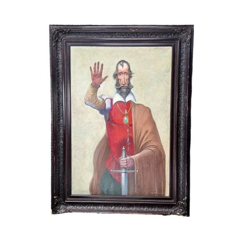 Quijote 112 x 153 cm Framed Piece by Rafael Castellanos (1) | Monkey Paw Mexico