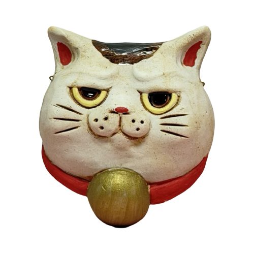 Siamese Lucky Cat Face Edition 8 Sculpture by Fuseneco Shouten (Signed) 01 | Monkey Paw México