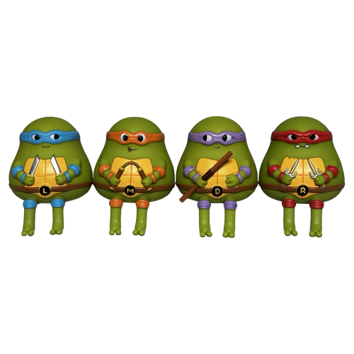 TMNT Bean 7″ Figure Set by Sad Sales Man 1 | Monkey Paw Mexico