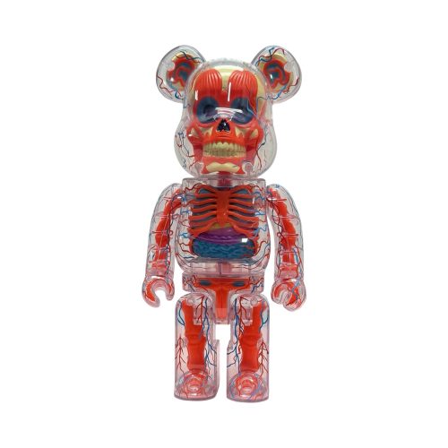 The Human Bear Orange Edition 400% Bearbrick by Shelterbank (MEdicom 30th Anniversary Exclusive) 01 | Monkey Paw México