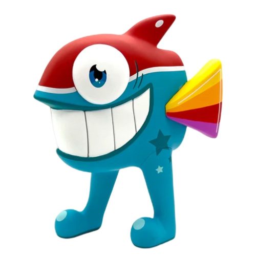 The Walking Fish (Tropical) 7 Figure By Pez (3) | Monkey Paw Mexico