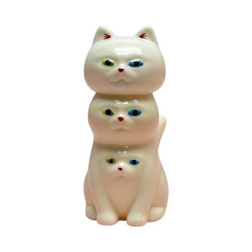 Three Layered Cat White Edition 4.5 Figure by Melocore 01 | Monkey Paw México