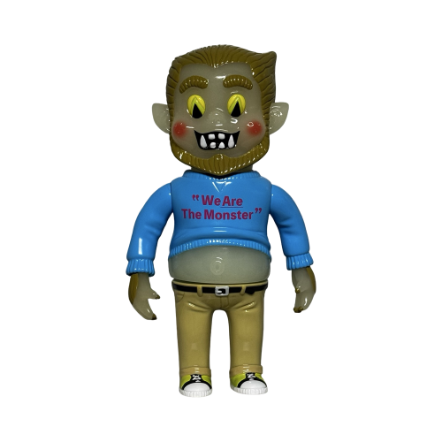 Wolf Man Blue Sweater 10” Figure by Knuckles 1 | Monkey Paw Mexico