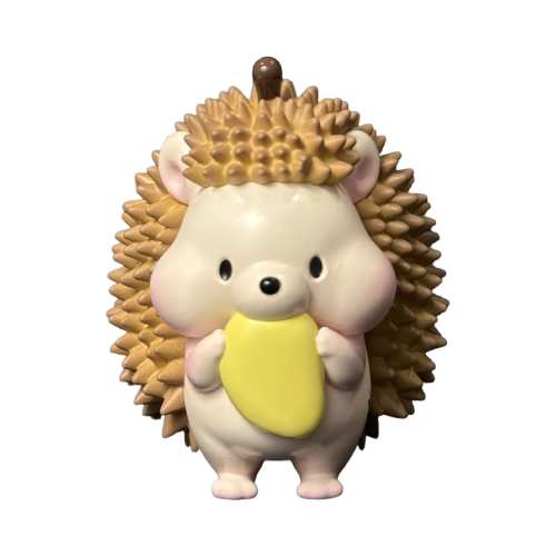 Yellow Durian Hedgehog 6” Figure Signed by Jinart 1 | Monkey Paw Mexico