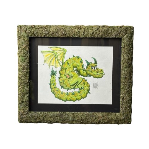 Herbal Dragon 33x30 cm Original Artwork By Jualdi 01 Monkey Paw Mexico