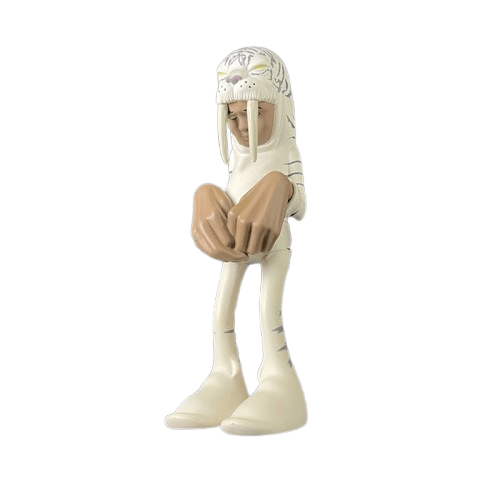 Wyger White Designer 8" Figure By Sam Flores Monkey Paw Mexico