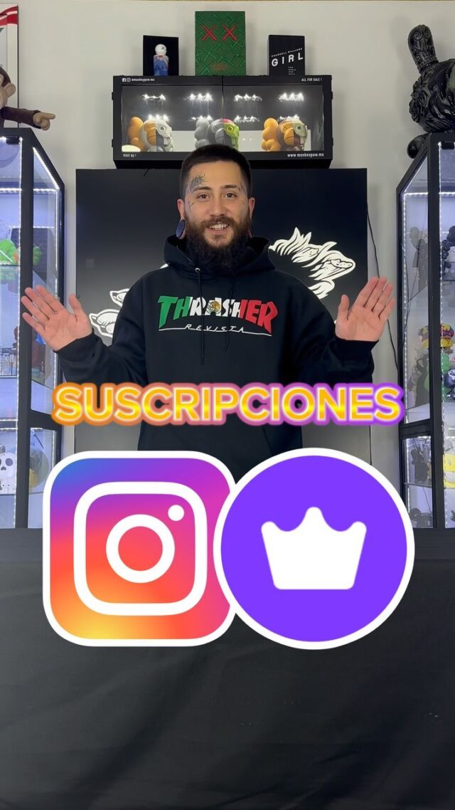 🥳🎟️¡En hora buena suscriptores en instagram!🎟️🥳 Por tan solo 💲89 MXN🇲🇽 al mes se parte de nuestro contenido exclusivo con el cual podrás disfrutar de descuentos🏷️, beneficios adicionales🧞‍♂️ e incluso regalos🎁. Prueba tu primer mes y platicanos tu experiencia🎉🎊 Si no es con nosotros… ¿Donde más?🔥 #heavyinthegame #patademonorules #monkeypawmexico #welovetoys #arttoys #vinyltoys #designertoys🔥 ・・・ #suscribete #suscripcion #suscriptores #mensual #beneficios #exclusivos #premios #regalos